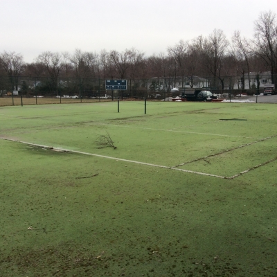 Addison Tennis Courts covered with Paramus grass.